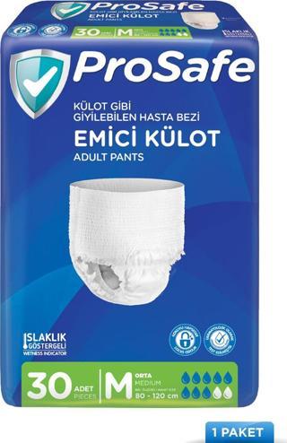 Prosafe Külotlu Yetişkin Hasta Bezi Emici Külot Orta (M) 30'Lu