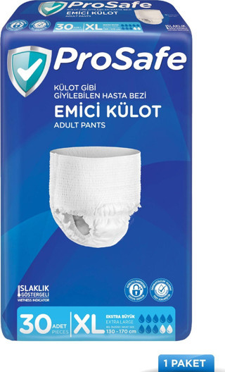 Prosafe Külotlu Yetişkin Hasta Bezi Emici Külot 30'Lu Xl