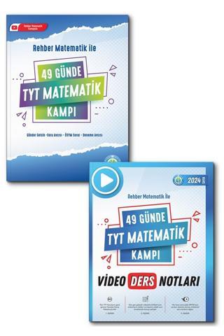 49 Günde TYT Matematik Soru Kitabı ve Video Ders Notları Kitabı 2li Set - Rehber Matematik