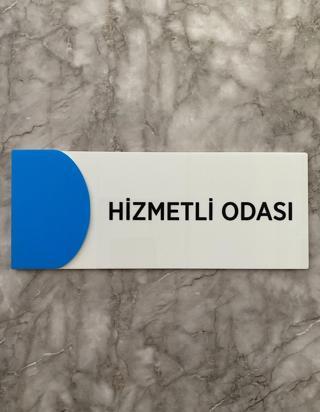 Ortaokula Uygun Renk Hizmetli Odası Uyarı ve Yön Levhası