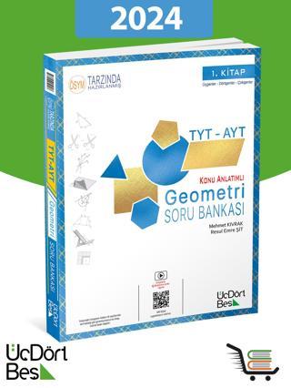 345 TYT-AYT Geometri 2024 Model Soru Bankası  - Üç Dört Beş Yayınları