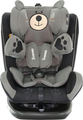 YOYKO Bear Dönebilir Yatabilir 0-36 Kg Oto Koltuğu -Gri /