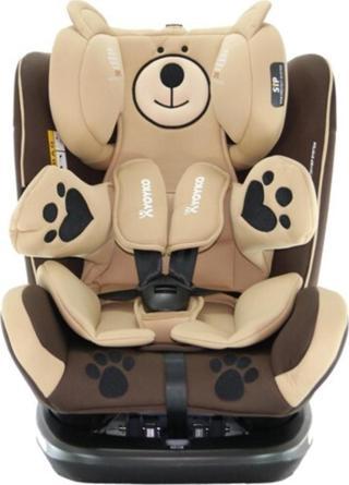 YOYKO Kahverengi Bear 360 ° Dönebilir Yatabilir 0-36 Kg Oto Koltuğu Isofıx/sıp/latch