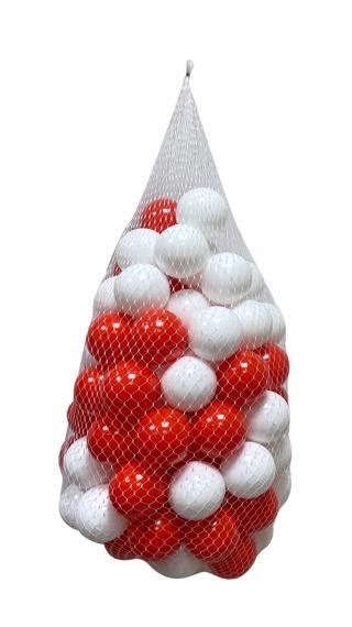 Jusso Havuz Topu 6cm 50Li - Kırmızı Beyaz