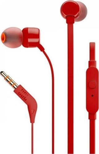 JBL T110 Mikrofonlu Kablolu Kulak İçi Kulaklık Kırmızı