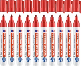 Edding 360Xl Beyaz Tahta Kalemi Kırmızı 10 Lu Kutu