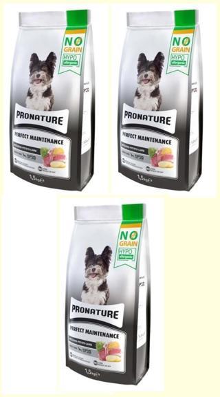 Pronature Perfect Maintenance Kuzu Etli Patatesli ve Enginarlı Yetişkin Köpek Maması 1,5 Kg* 3 ADET