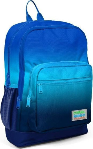 Coral High Kids Lacivert Mavi Renk Geçişli Dört Bölmeli Okul Sırt Çantası 23745