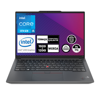 Lenovo ThinkPad E14 G5 i5-13420H 16GB 512GB SSD 14" WUXGA Fdos Taşınabilir Bilgisayar 21JK00KTTX