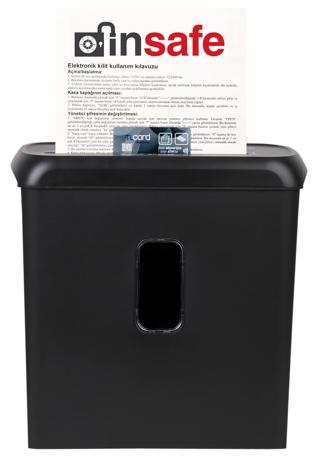 Baove PS610 Evrak İmha Makinesi ve Kağıt İmha - Kredi Kartı İmha Makinesi - Çapraz Kesim - 11 litre