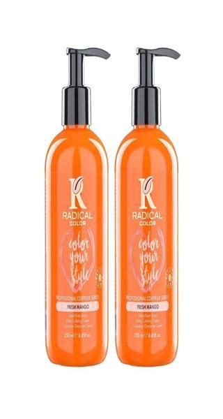 Radical Color NEW 25/Freshmango Amonyaksız Su Bazlı Saç Boyası 250 ML 2 Adet Mango