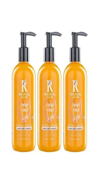 Radical Color NEW 25/Marigold Amonyaksız Su Bazlı Saç Boyası 250 ML 3 Adet Kadife Çiçeği