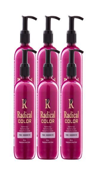 Radical Color NEW 25/Pink Amonyaksız Su Bazlı Saç Boyası 250 ML 6 Adet Pembe