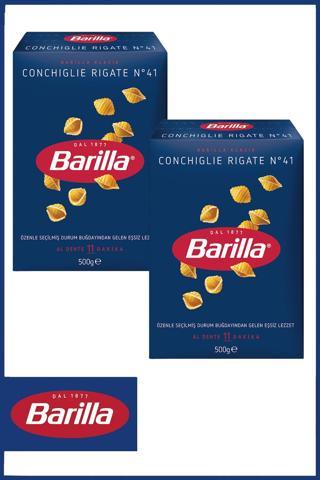 Barilla Mini Midye Makarna (Conchiglie Rigate) 500 Gr X 2 Adet