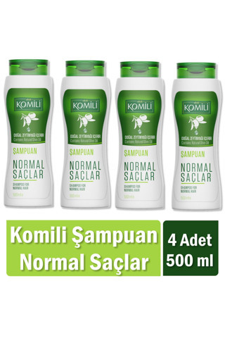Komili Normal Saçlar İçin Vegan Temel Bakım Şampuanı 500 Ml X 4 Adet