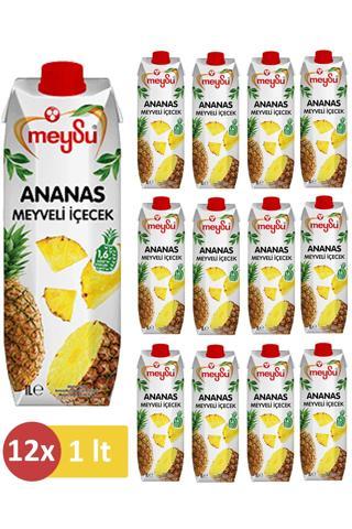 Meysu Ananas Meyve Suyu 1 L ( 12Li Paket)