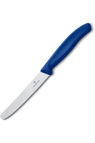 Victorinox 6.7832 Domates Sosis Bıçak Testere Ağız Mavi 11 cm