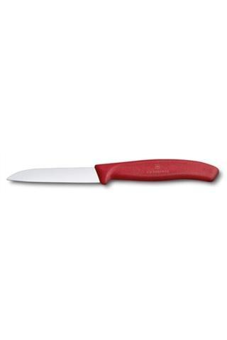 Victorinox Soyma Bıçağı 8 cm Düz Ağızlı Kırmızı