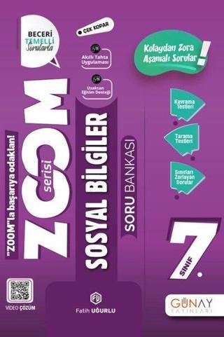 7. Sınıf Zoom Serisi Sosyal Bilgiler Soru Bankası - Fatih Uğurlu - Günay Yayıncılık
