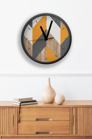 Artavessa Dekoratif Ahşap Mdf 3D Efektli 5Mm Duvar Saati - Model 1