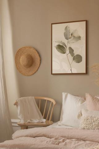 Artavessa Tek Parça Kahverengi Gerçek Ahşap Çerçeveli Tablo Seti - Model 21