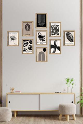 Artavessa 9 Parça Çerçeve Görünümlü Mdf Tablo Seti