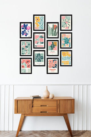 Artavessa 12 Parça Çerçeve Görünümlü Mdf Tablo Seti