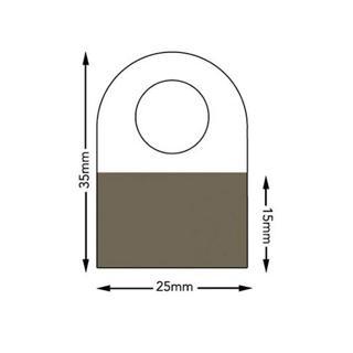 Aso Medya Stand Askı Etiketi, Kutu Askısı 2,5×3,5 cm Rulo (1000 adet – TA250gr) HT351