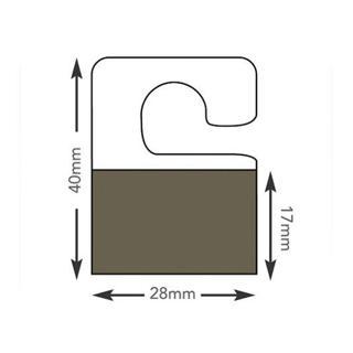 Aso Medya Ürün Yapışkanlı Askı Etiketi Kanca 4×2,8 cm Rulo (1000 adet – TA250gr) HT349