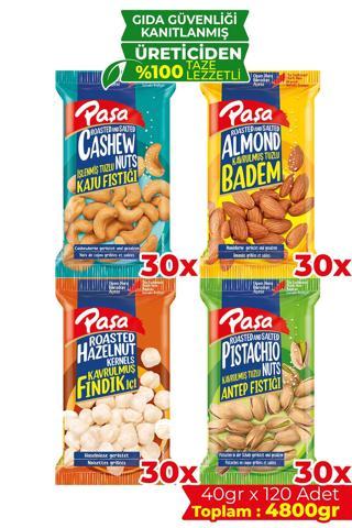 Toptan Karışık Kuruyemiş 40 gr X 120 Adet (4800 GR)