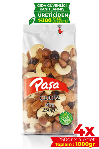 Çiğ Karışık Kuruyemiş 250 gr X 4 Adet (1 KG)