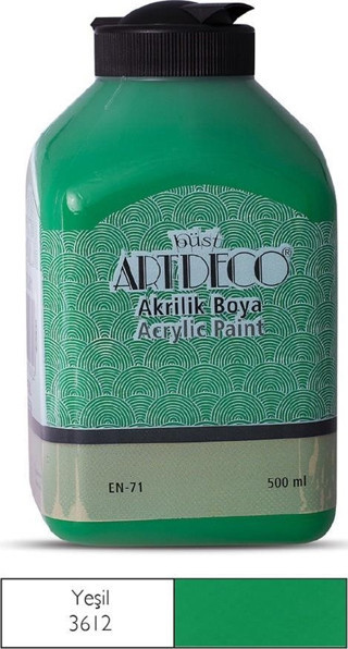 Artdeco Akrilik Boya 500 Ml Yeşil Y-070L-3612