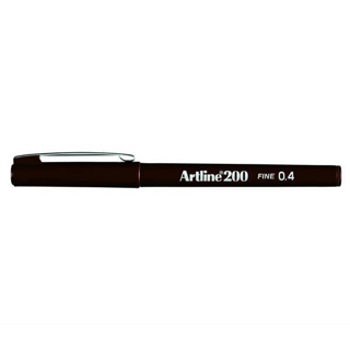 Artline Ek-200 Fineliner Pen 0.4Mm İnce Uçlu Yazı Ve Çizim Kalemi Siyah (12 Li Kutu)