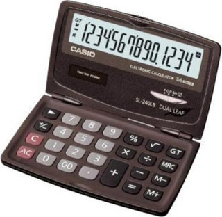 Casio Cep Tipi Kapaklı Hesap Makinesi 14 Hane Sl-240Lb