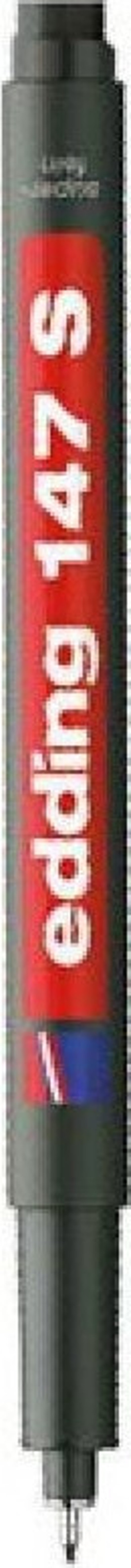 Edding E-147 S Asetat Kalemi Silgili Siyah 10 Lu ED14701 (1 Paket 10 Adet)