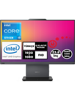 Lenovo ThinkCentre Neo 50A G5 i5-13420H 64GB 4TB SSD 23.8" FHD Freedos All In One Pc 12SC000QTR 007