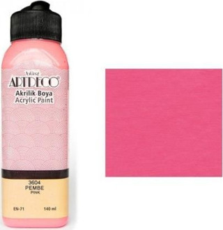 Artdeco Akrilik Boya 140 Ml Pembe Y-070R-3604
