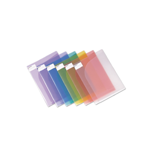 Comix Dosya Çift Taraflı 22x30.7 Cm Şeffaf Renkler 10 Lu A1752 (1 Paket 10 Adet)