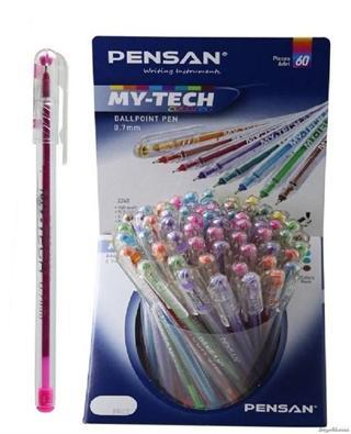 Pensan My-Tech Tükenmez Kalem 8 Değişik Renk 60 Lı (1 Paket 60 Adet)