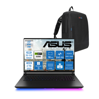 Asus Rog Strix Scar 18 G835LX-SA156 Intel Core Ultra 9 275HX Aı 32GB GB 2tb SSD 24GB/RTX5090 Gddr7 175W 18" 2.5k 2560 x 1600 240Hz 3ms 1200NITS Windows 11 Home Laptop WSA156H13+ZETTAÇANTA