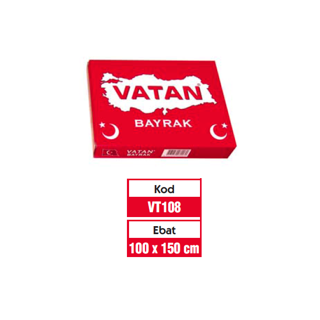 Vatan Türk Bayrağı 100X150 Cm Vt-108