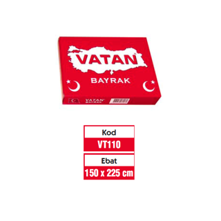 Vatan Türk Bayrağı 150X225 Cm Vt-110