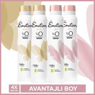 Emotion Bliss & Joy Kadın Deodorant 4x200 Ml