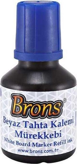 Brons Br-351 Tahta Kalem Mürekkebi 30 Cc Mavi (12 Li Paket)