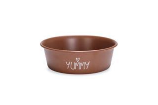 Beeztees Yavru Köpek Mama Su Kabı, Paslanmaz Çelik, Kaymaz Taban, Kiremit, 16cm, 940ml