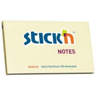 Gıpta Hopax Stickn 21009 Yapışkanlı Not Kağıdı 100 Yaprak 76X127 Mm Sarı (12 Koçan)