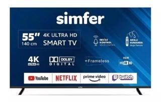 Simfer 55SFSW6M 4K Ultra Hd 55'' 140 Ekran Uydu Alıcılı Smart Led TV