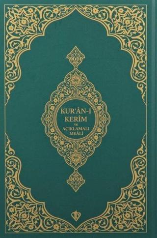 Kur'an-ı Kerim ve Açıklamalı Karşılıklı Meali  Roman Boy - Yeşil - Kolektif  - Türkiye Diyanet Vakfı Yayınları