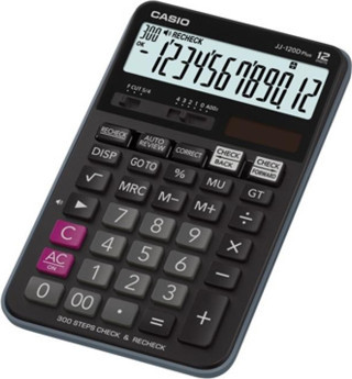 Casio 12 Hane İşlem Kontrollü Masa Üstü Hesap Makinesi Jj-120D Plus