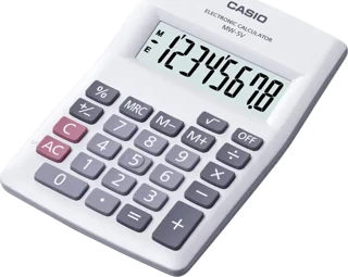 Casio 8 Hane Beyaz Masa Üstü Hesap Makinesi Mw-5V-We